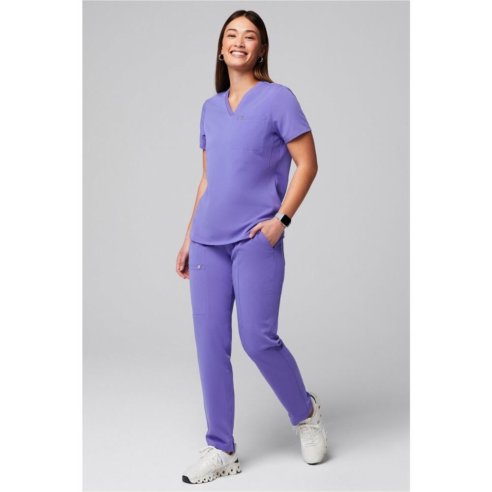 NWT Fabletics Scrub Set Vital 1-Pocket Top/Ion Scrub Pants Women’s 2x/Tall